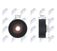 NTY RNK-CH-021 Belt Tensioner, v-ribbed belt