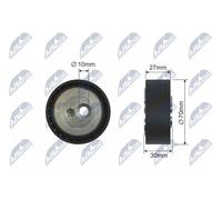 V-belt tensioner pulley Plastic RNK-CT-008 NTY for CITROËN PEUGEOT FIAT SUZUKI