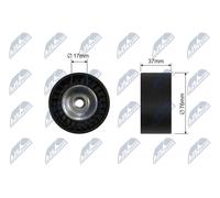 Fits NTY RNK-HD-024 V-RIBBED BELT PULLEY IDLER