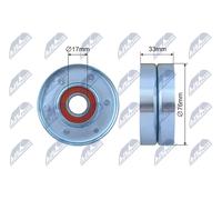 Fits NTY RNK-HD-029 PULLEY IDLER V-BELT