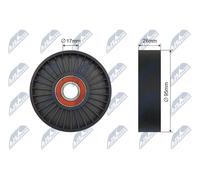 Fits NTY RNK-KA-015 MULTI-GROOVE BELT TENSIONER ROLLER ⭐UK Stock⭐
