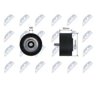 PULLEY IDLER V-BELT FOR MERCEDES C,E,S-CLASS 99-