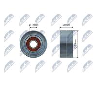 NTY RNK-ME-060 Tensioner pulley