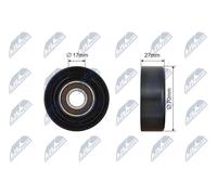 V-belt tensioner pulley RNK-NS-037 NTY for NISSAN JUKE