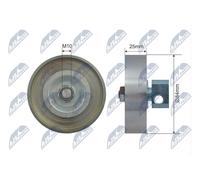 Fits NTY RNK-NS-042 PULLEY IDLER V-BELT