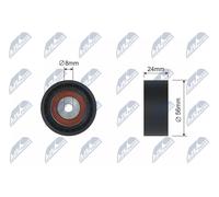 NTY RNK-RE-007 Deflection / Guide Pulley, v-ribbed belt