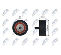 Fits NTY RNK-RE-039 V-RIBBED BELT PULLEY IDLER