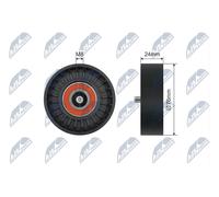 V-belt tensioner pulley Plastic RNK-VV-017 NTY for VOLVO LAND ROVER
