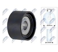 NTY RRK-CH-008 Deflection / guide pulley, V-ribbed belt