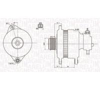 FITS OPEL ASTRA H 1.7 CDTI ALTERNATOR 063731899010 MAGNETI MARELLI