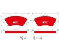 FITS OPEL COMBO TOUR 1.4 BRAKE PAD SET, DISC BRAKE GDB1570DTE TRW