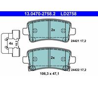 ATE 13.0470-2758.2 Brake pad set