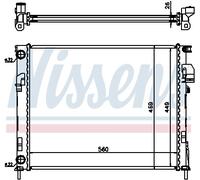 Nissens Radiator 63025A – Engine Coolant for Nissan Primastar & Renault Trafic – PN 21400-00QAN
