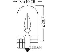 Fits OSRAM 2820 W2W BULB 12V/2W W2.1X9.5D ALL-GLASS 10 PCS. ⭐UK Stock⭐