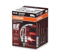 OSRAM TRUCKSTAR PRO H4, +120% more brightness, halogen headlight lamp, 64196TSP, 24V truck lamp, folding box (1 lamp)