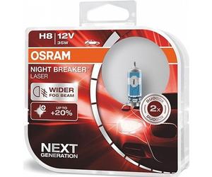 ✅Fits OSRAM 64212NL-HCB H8 NIGHT BREAKER LASER BULB 2PCS. 2SZ ⭐UK Seller⭐