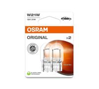 Osram Original Equipment quality W21W-582/382W bulbs in a twin blister pack, Yellow
