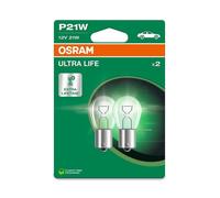 OSRAM ULTRA LIFE, P21W, Double Blister, (2 lamps), white