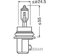 HB5 9007 (single bulbs) 65/55W PX29T OSRAM 12V
