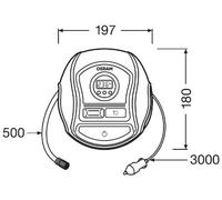 OSRAM RING 12V Digital Car Van Bike EV Tyre Inflator Compressor TYREinflate 450