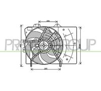 PRASCO CI304F003 Fan, radiator