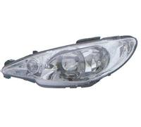 Prasco Headlight for Peugeot 206 - Clear Lens Left (Nearside) 1998-2007