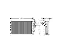 FITS PEUGEOT 307 1.4 HEAT EXCHANGER, INTERIOR HEATING 812338 VALEO