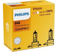 ✅Fits PHILIPS 12342PRC2 BULB H4 12V 2PCS. VISION +30% P43t-38 ⭐UK Seller⭐