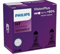 Fits PHILIPS 12972VPC2 LIGHT BULB AUX. H7 12V 55W VISION+/2PCS/P DE Stock
