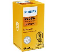1x PHILIPS 12190NAC1 Indicator Bulb Halogen Standard PY24W 12V 24W