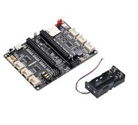 Fits Raspberry Pi Pico Expansion Mini Board - Multi-Functional Development Board with DS1302 Clock, RGB LED, Microphone, SD Card, Grove I/O, Power Charging & Sample Code with Ba-ttery Holder