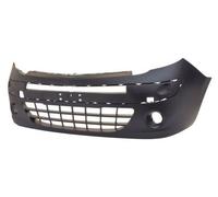 Fits Renault Kangoo 2009-13 Front Bumper With Holes Smooth Black With Moulding