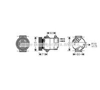 PRASCO RTAK441 Air conditioning compressor