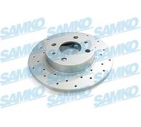 Fits SAMKO F2083PR Brake disc. painted ABARTH 500 / 595 / 695,500C / 595C / 695