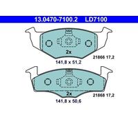 Brake pads 13.0470-7100.2 ATE for VW SEAT SKODA