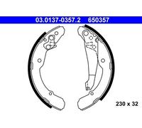 ATE 03.0137-0357.2 Brake Shoe Set