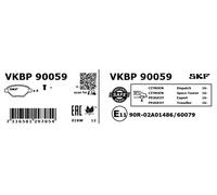 Fits SKF VKBP 90059 HAM PADS. CITROËN/PEUGEOT JUMPY/SPACETOURER/EXPERT/TRAVELLE