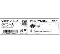 BRAKE PAD SET DISC BRAKE VKBP 91303 FOR FORD BZJA/B7JA/B7JB/B7JE 1.0L 3cyl PUMA