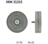 SKF VKM 31315 Deflection / guide pulley, V-ribbed belt