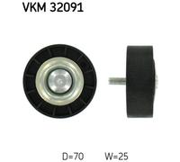SKF Deflection/Guide Pulley VKM 32091 - V-ribbed Belt - Fits Citroen, Fiat, Iveco, Peugeot