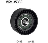 SKF V-Ribbed Belt Idler/Guide Pulley VKM 35332, With Mounting Hardware, H78 L76 W49 mm, OE Quality