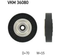 SKF VKM 36080 Deflection / guide pulley, V-ribbed belt