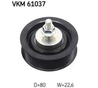 SKF VKM 61037 Deflection / Guide Pulley, v-ribbed belt