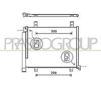 PRASCO VG201C002 Air conditioning condenser
