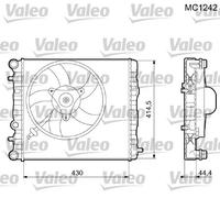 VALEO 733062 Engine radiator