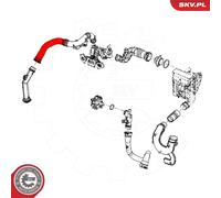 ESEN SKV Charge Air Hose 24SKV505 for Renault Scenic III/Grand Scenic/Megane III CC/Hatchback 1.2L