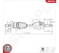 ESEN SKV 40SKV240 Drive shaft
