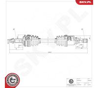 ESEN SKV 40SKV264 Drive shaft