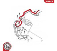 ESEN SKV 54SKV676 High- / Low Pressure Line, air conditioning