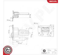 MOUNTING ENGINE 75SKV202 FOR PEUGEOT 207/Hatchback/Van/SW/CC CITROËN C3/II C2